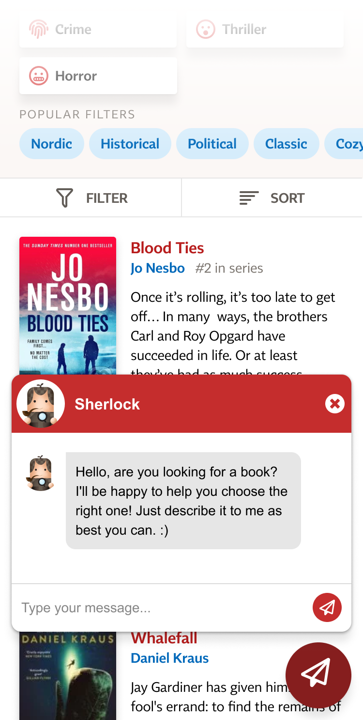 Sherlock chatbot MVP