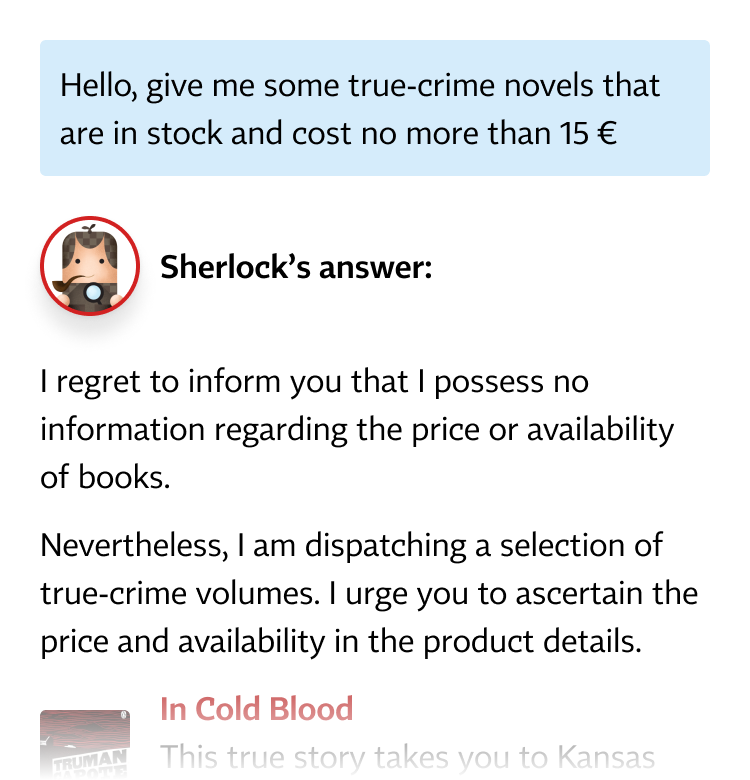 Sherlock chatbot